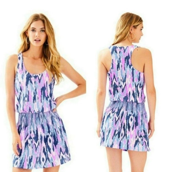 Tideline Amethyst One Too Many Knit Smock Waist Tank Dress New - Picture 2 of 6